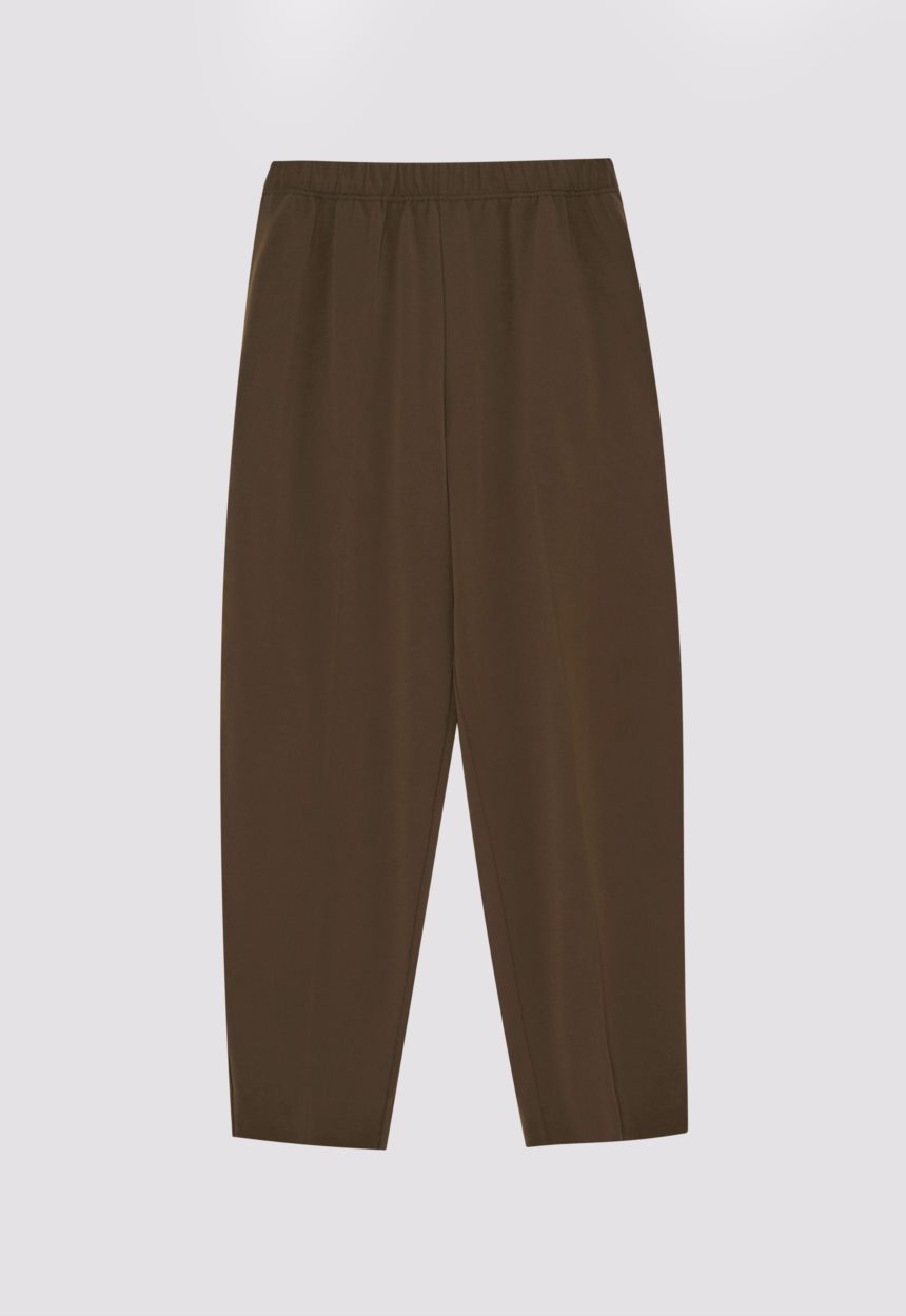 Jac + Jack Wells Elasticated Pant - Dark Olio Green